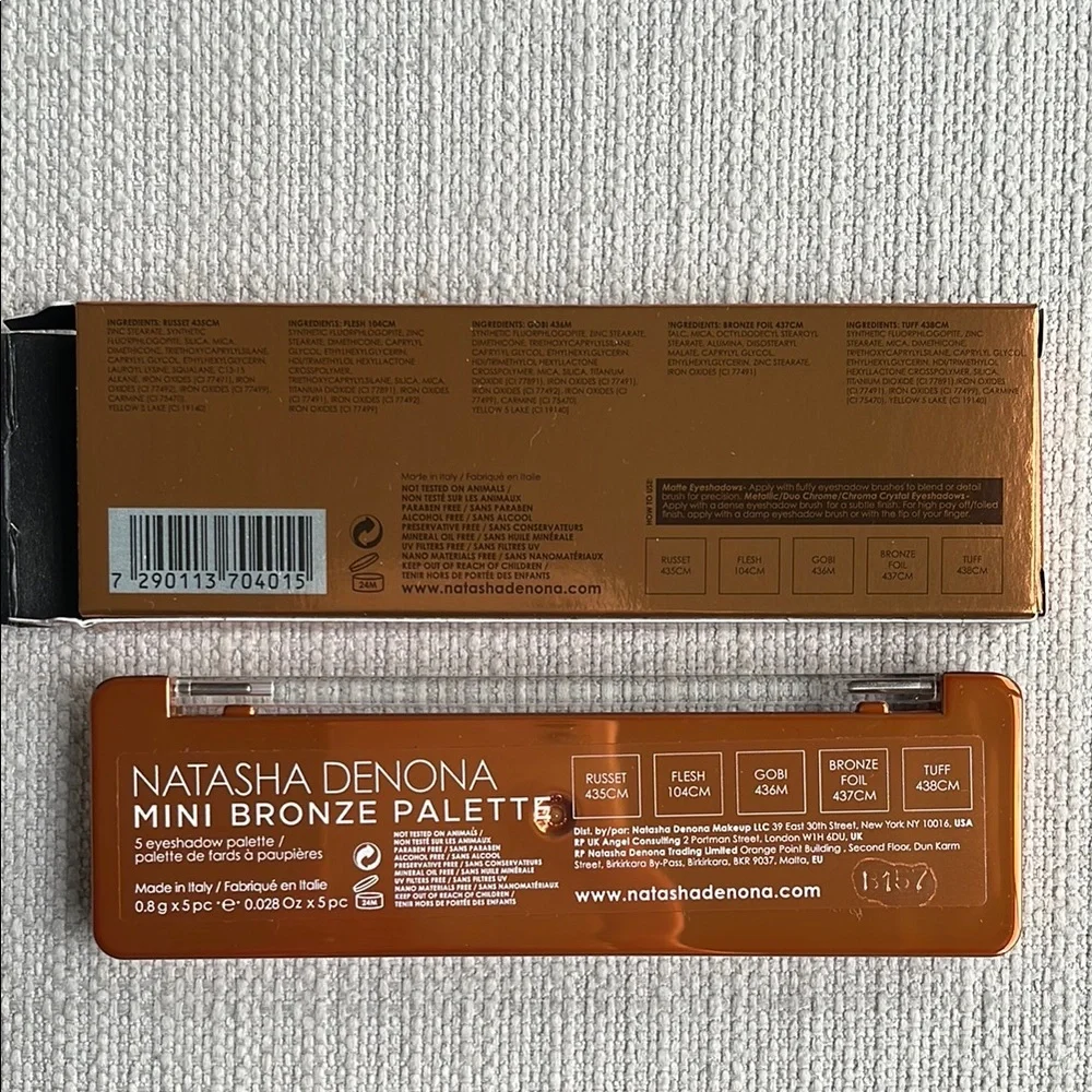 Natasha Denona mini bronze 5 Eyeshadow Palette